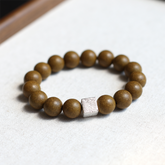 【Caring】Herbal Scent Ginseng & Sweet Osmanthus Womb-Warming & Stomach-Nourishing Beaded Bracelet 12mm