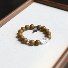 【Toasty】Herbal Scent Ginseng & Sweet Osmanthus Womb-Warming & Stomach-Nourishing Bracelet 12mm
