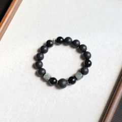 【Robust】Herbal Scent Black Dragon Saliva & Black Ginseng Kidney-Warming Bracelet 12mm
