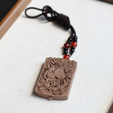 【Auspicious】Herbal Scent Black Ginseng and Lychee Auspicious Phoenix Incense Pendant