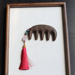 【Luscious】 HERBAL SCENT Botanical Hair-Wellness Comb - Pixiu Pendant & Pet-Friendly Design