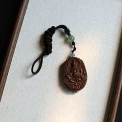 【Wealth】Herbal Scent Rose & Red Ginseng God of Wealth Incense Pendant