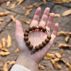 【Toasty】Herbal Scent Ginseng & Sweet Osmanthus Womb-Warming & Stomach-Nourishing Bracelet 12mm