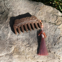 【Lustrous】HERBAL SCENT Handcrafted Botanical Hair Comb - Hair Wellness & Calming Renewal