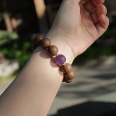 【Reverie】HERBAL SCENT Handcrafted Botanical Bracelet - Agarwood & Pear Calming Heritage Blend 16mm