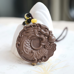 【Long】 HERBAL SCENT "Dragon" Handcrafted Botanical Incense Pendant - Pet-Friendly & Auspicious Decor