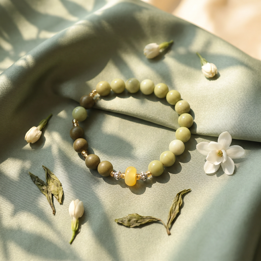 【Verdant】HERBAL SCENT Handcrafted Botanical Bracelet - 100% Pet-Safe & Outdoor Fresh Comfort