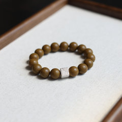 【Caring】Herbal Scent Ginseng & Sweet Osmanthus Womb-Warming & Stomach-Nourishing Beaded Bracelet 12mm