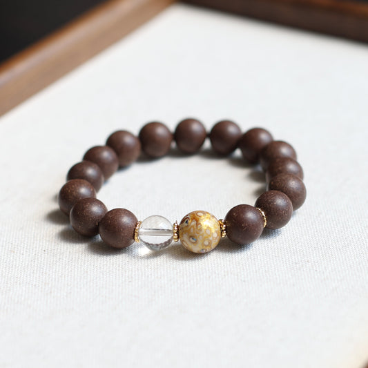 【Vibrant】Herbal Scent Black Ginseng & Lychee Fatigue-Relieving  Bracelet 12mm