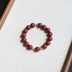 【Rosy-cheeked】Herbal Scent Rose Ginseng and Blood-Nourishing Bracelet 12mm