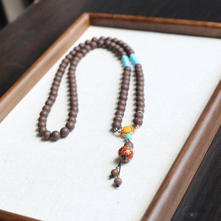 Herbal Scent Black Ginseng & Lychee Fatigue-Relieving Lacquer Long Necklace