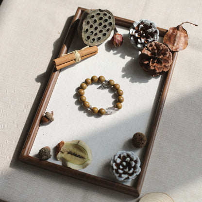 Herbal Scent Ginseng & Sweet Osmanthus Womb-Warming & Stomach-Nourishing Bracelet 12mm — photo 3