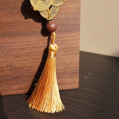 【Vitalizing】Herbal Scent Wealth-Attracting Vitality Car Charm - Ginseng Angelica Gourd & Five Emperor Coins