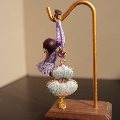 HERBAL SCENT Rose-Scented Fortune-Attracting Purple Gourd Bag Charm — photo 9