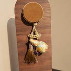 Herbal Scent Peace-Blessed Gold Gourd Bag Pendant | Lac Insect Accent