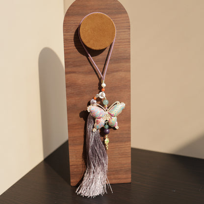 Herbal Scent Vitality-Boosting Purple Butterfly Car Charm | Lac Insect Infused