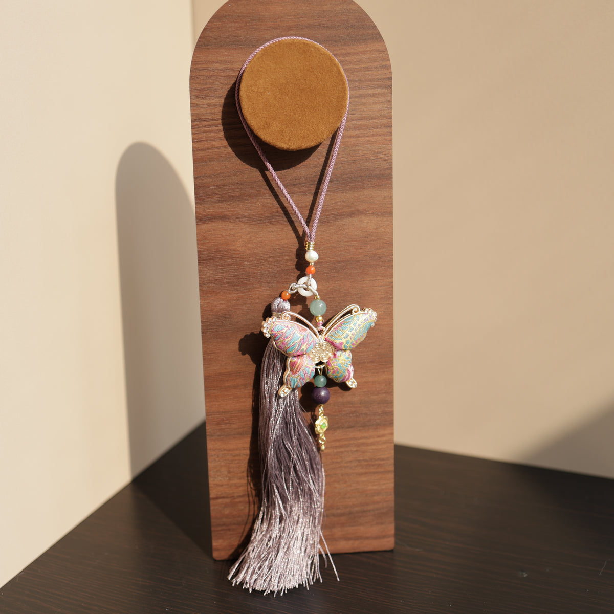【Refreshing】Herbal Scent Vitality-Boosting Purple Butterfly Car Charm | Lac Insect Infused