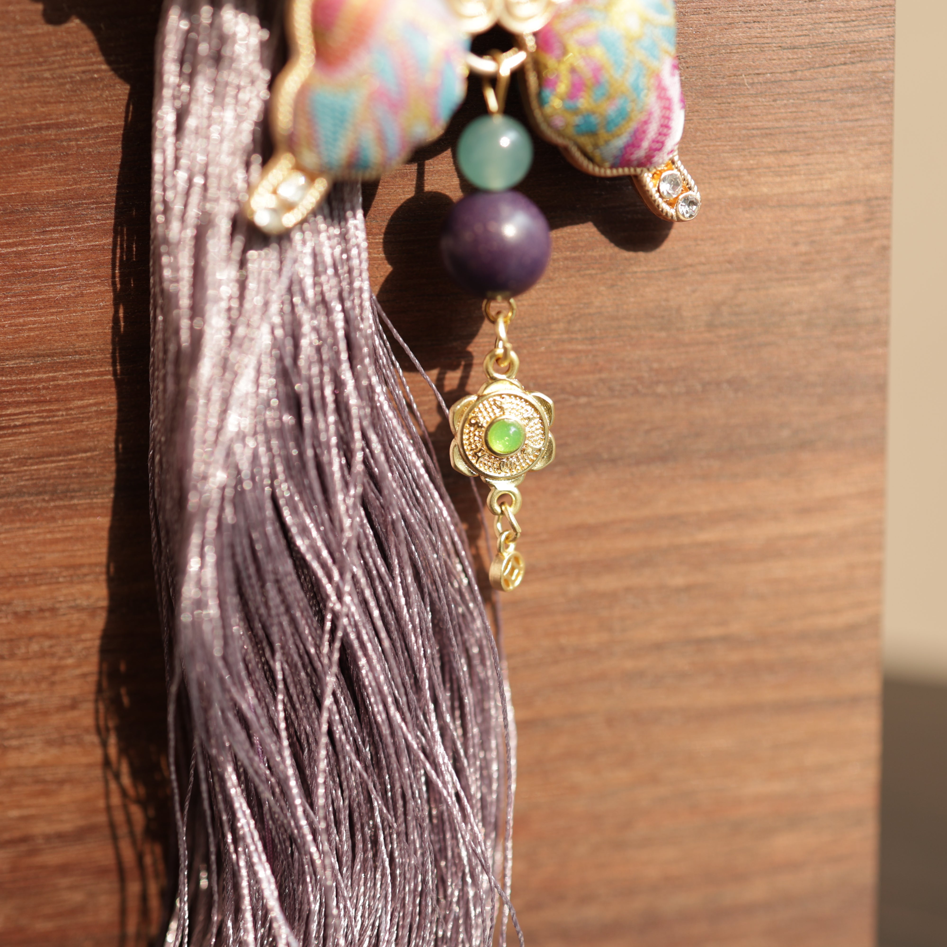 【Refreshing】Herbal Scent Vitality-Boosting Purple Butterfly Car Charm | Lac Insect Infused