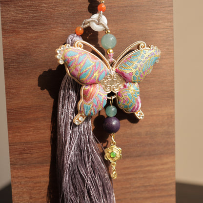 Herbal Scent Vitality-Boosting Purple Butterfly Car Charm | Lac Insect Infused — photo 3