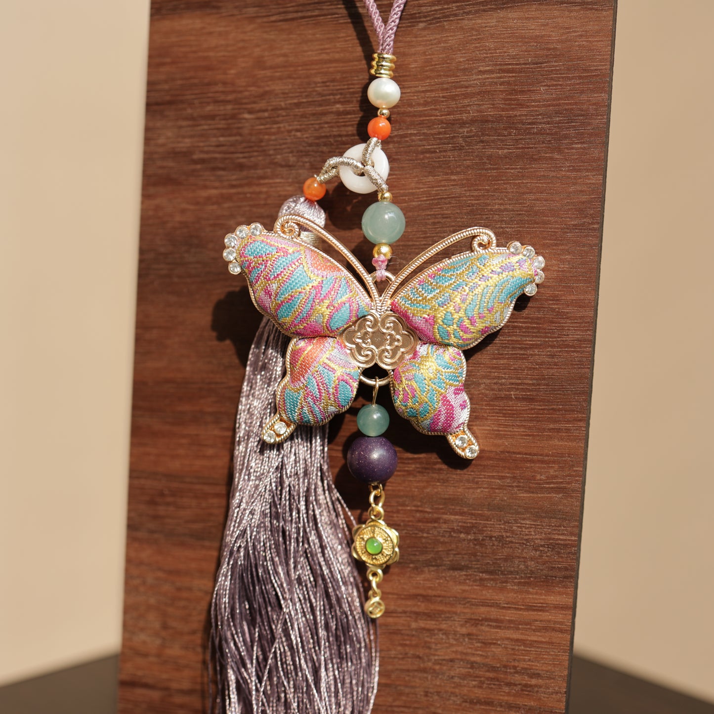 Herbal Scent Vitality-Boosting Purple Butterfly Car Charm | Lac Insect Infused — photo 4