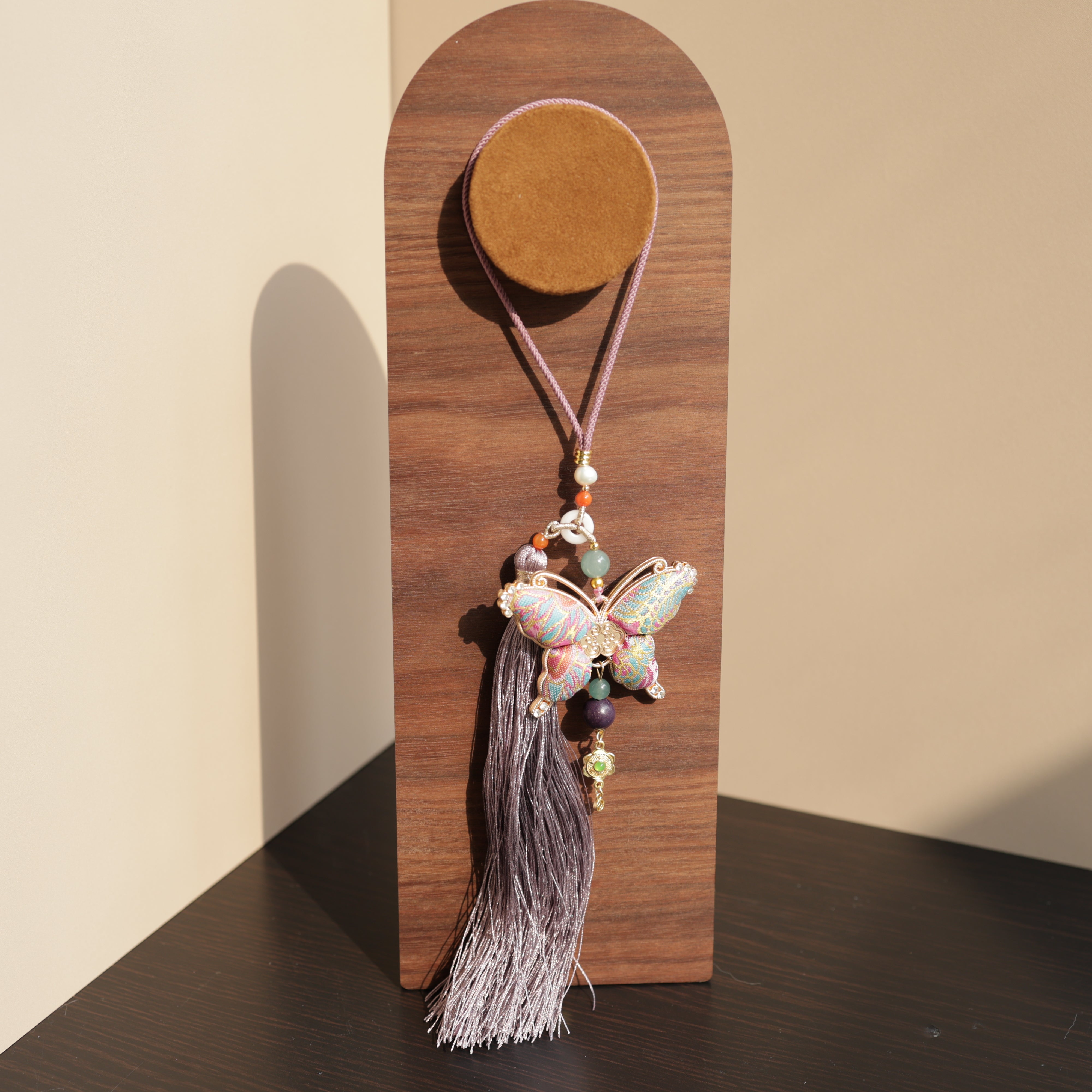 【Refreshing】Herbal Scent Vitality-Boosting Purple Butterfly Car Charm | Lac Insect Infused