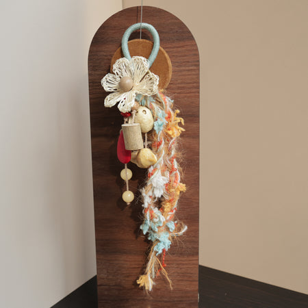 Herbal Scent Natural Shell & Wood Bag Charm - Figwort Infused for Irritation Relief