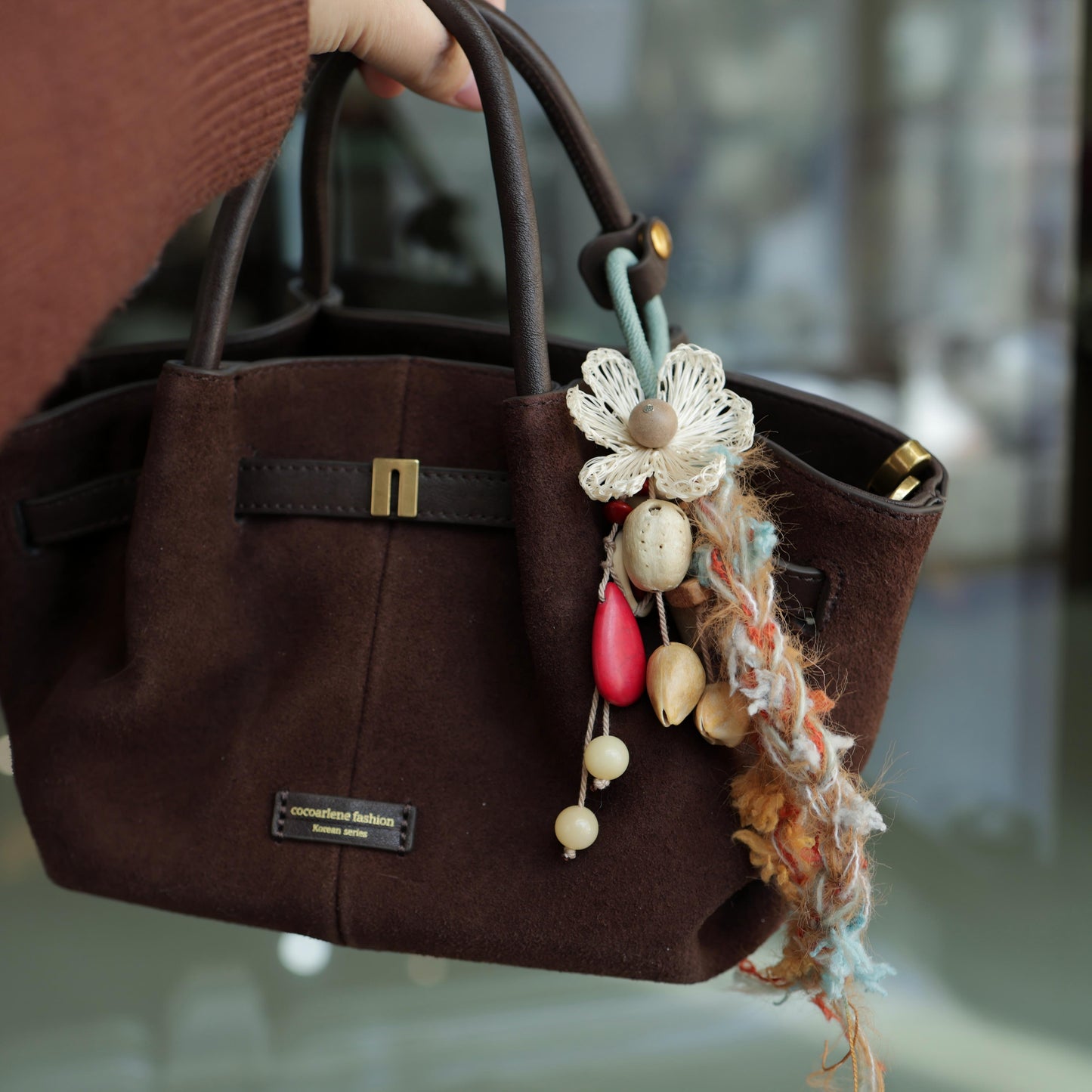 Herbal Scent Natural Shell & Wood Bag Charm - Figwort Infused for Irritation Relief — photo 9