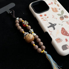 【Gentle】Herbal Scent Bear Phone Charm - Jasmine Infused for Calm & Relaxation