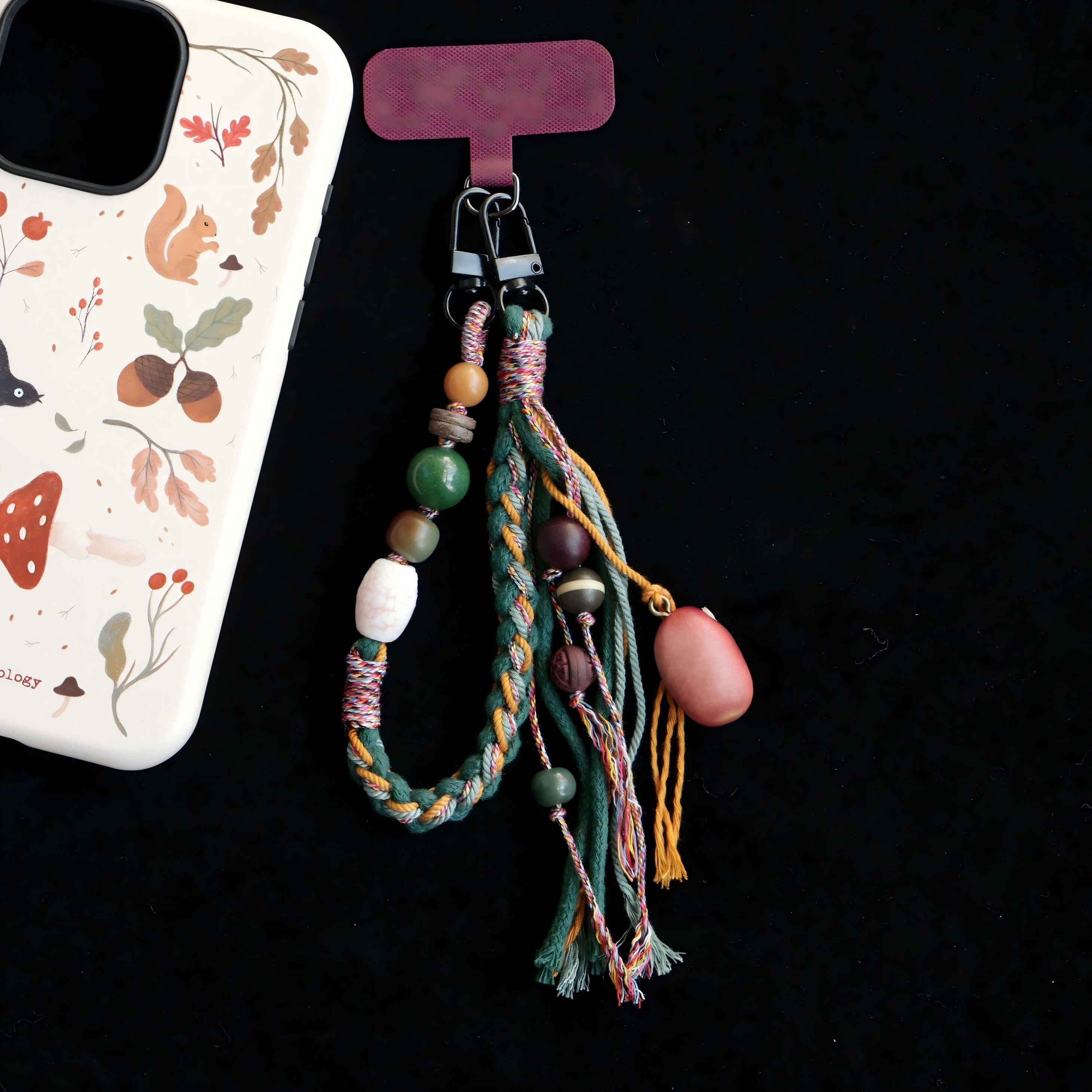【Earthy】Herbal Scent "Tibetan Green" Phone Charm | Rose & Lakawood