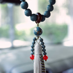【Halcyon】HERBAL SCENT Handcrafted Botanical Car Charm - Pet-Friendly & Lotus-Scented Mind Clarity