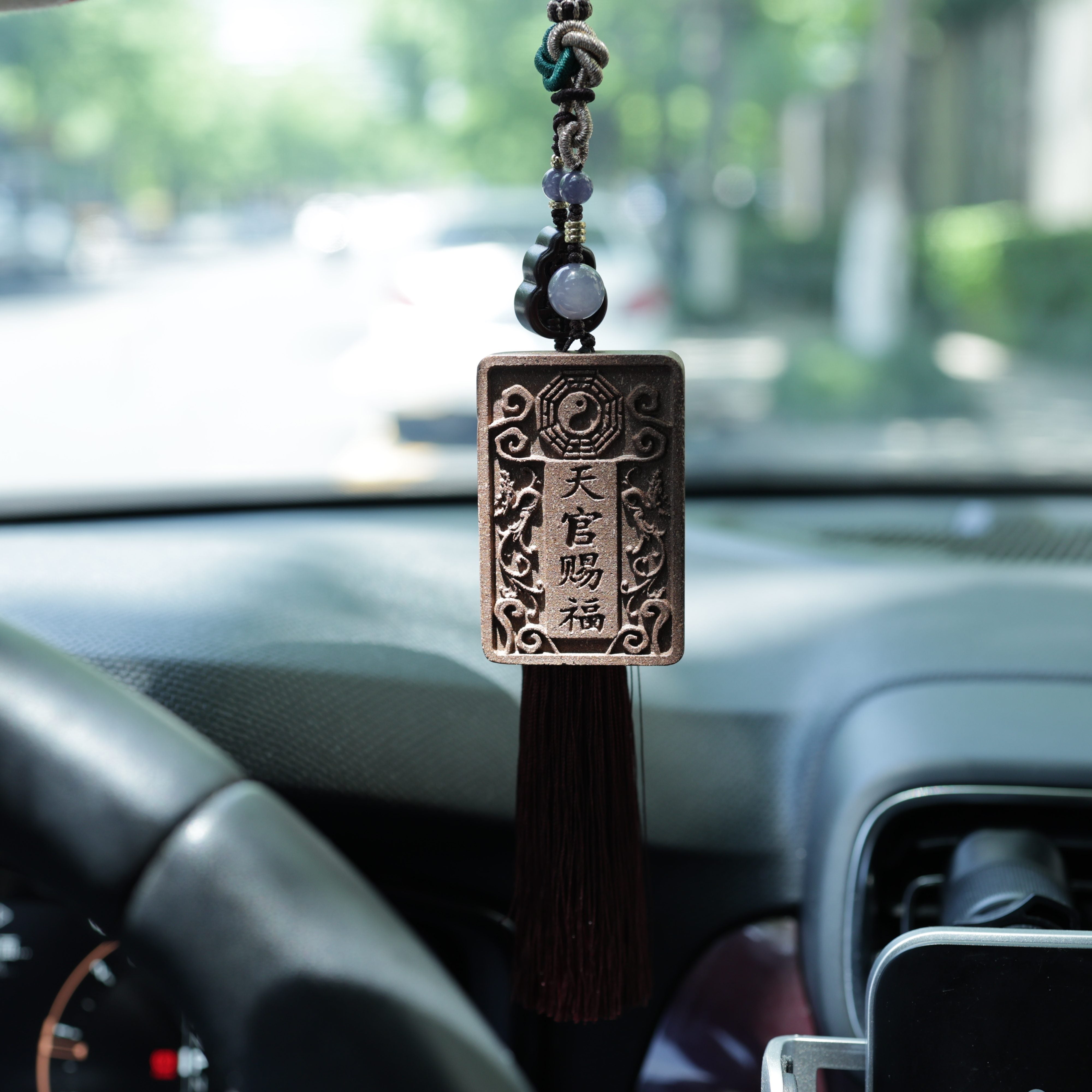 【Celestial】 HERBAL SCENT Handcrafted Botanical Car Charm - Pet-Friendly & Qi-Reviving Drive