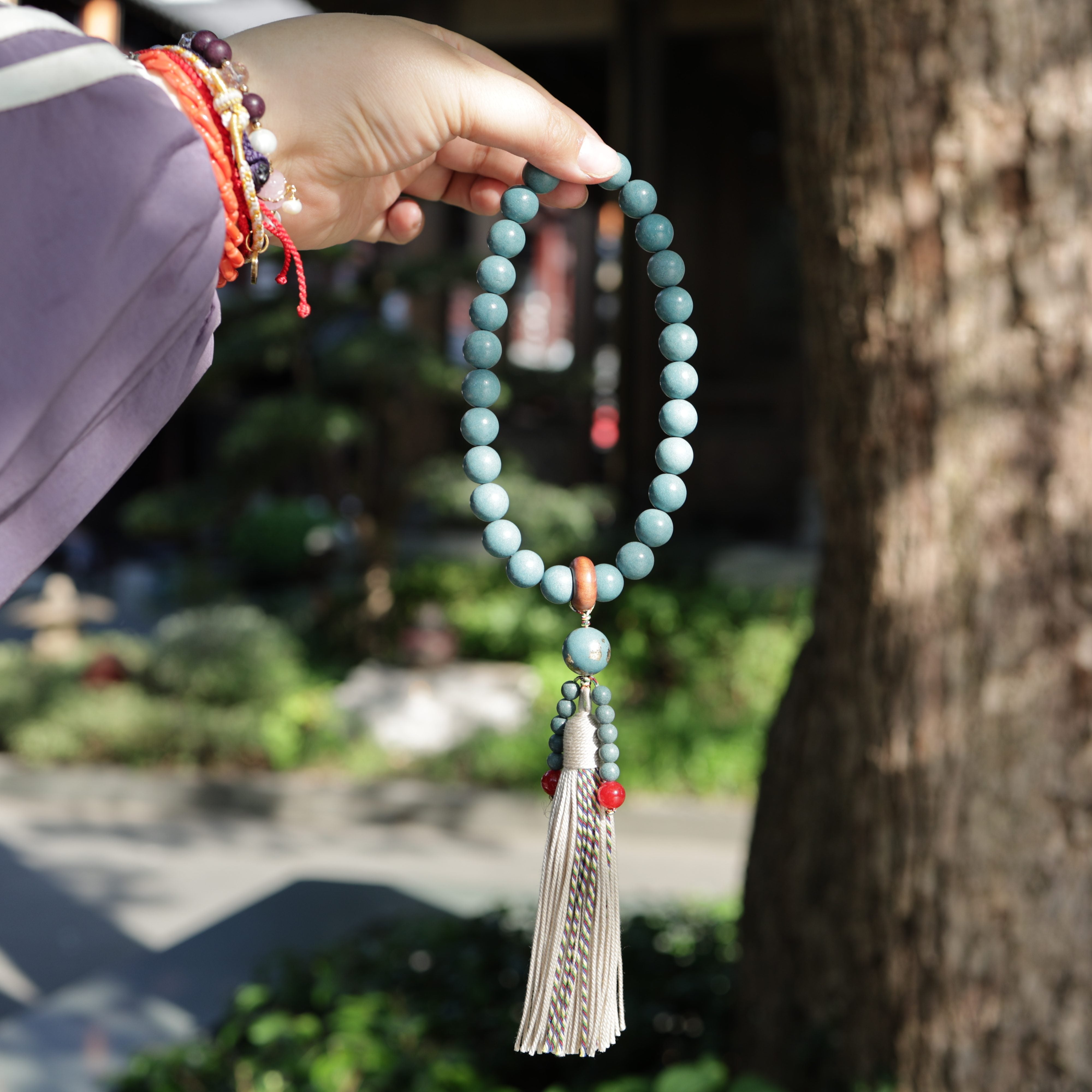【Halcyon】HERBAL SCENT Handcrafted Botanical Car Charm - Pet-Friendly & Lotus-Scented Mind Clarity