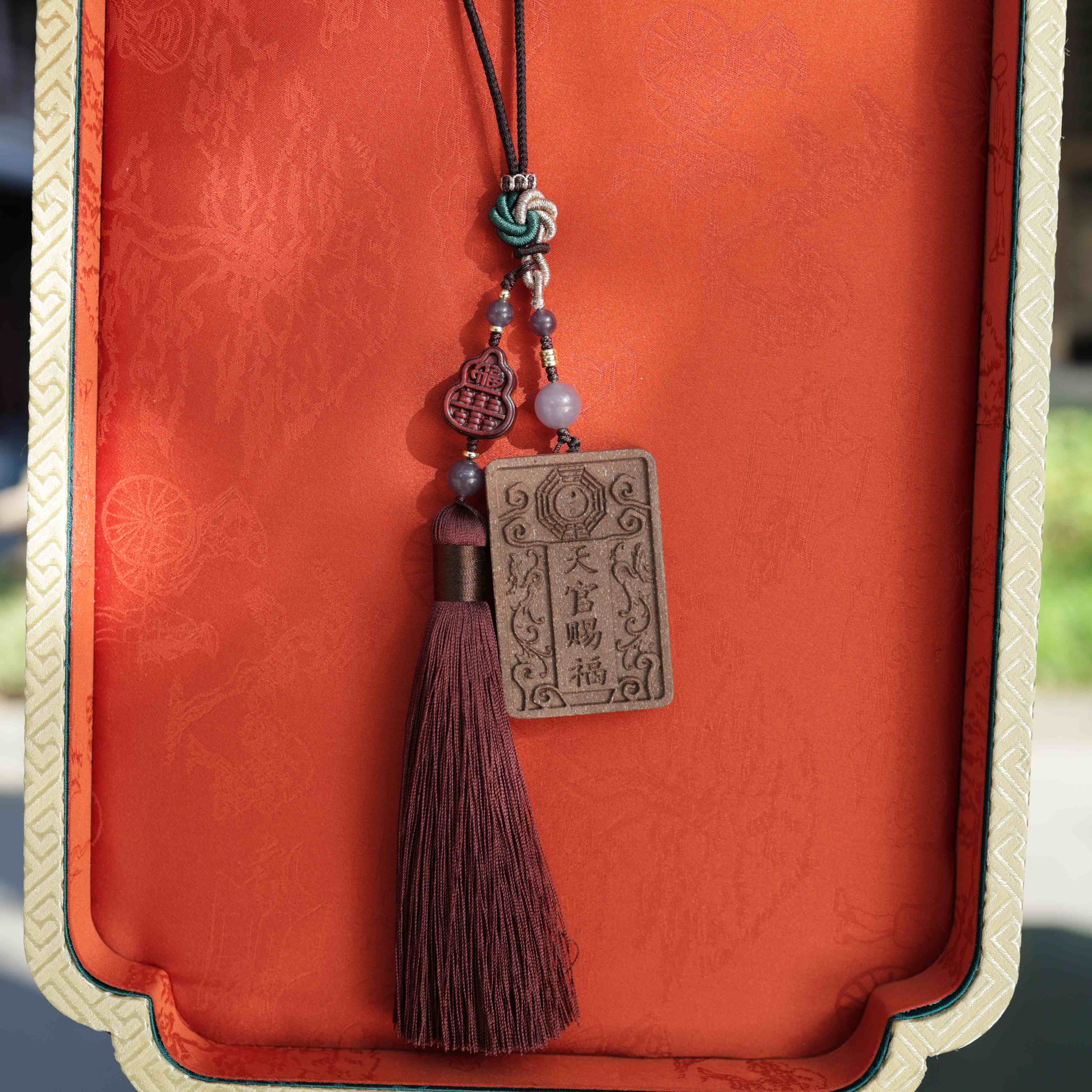 【Celestial】 HERBAL SCENT Handcrafted Botanical Car Charm - Pet-Friendly & Qi-Reviving Drive