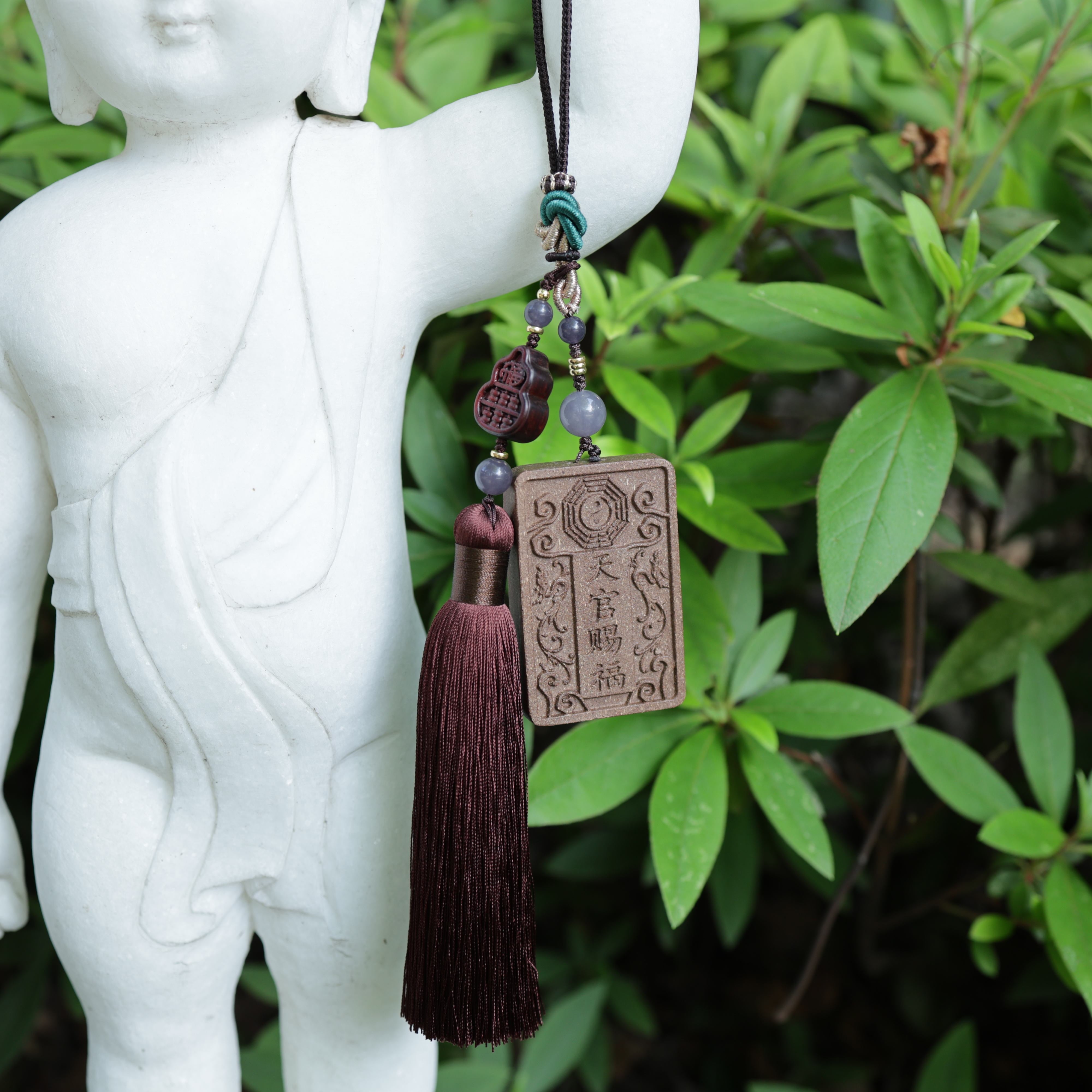 【Celestial】 HERBAL SCENT Handcrafted Botanical Car Charm - Pet-Friendly & Qi-Reviving Drive