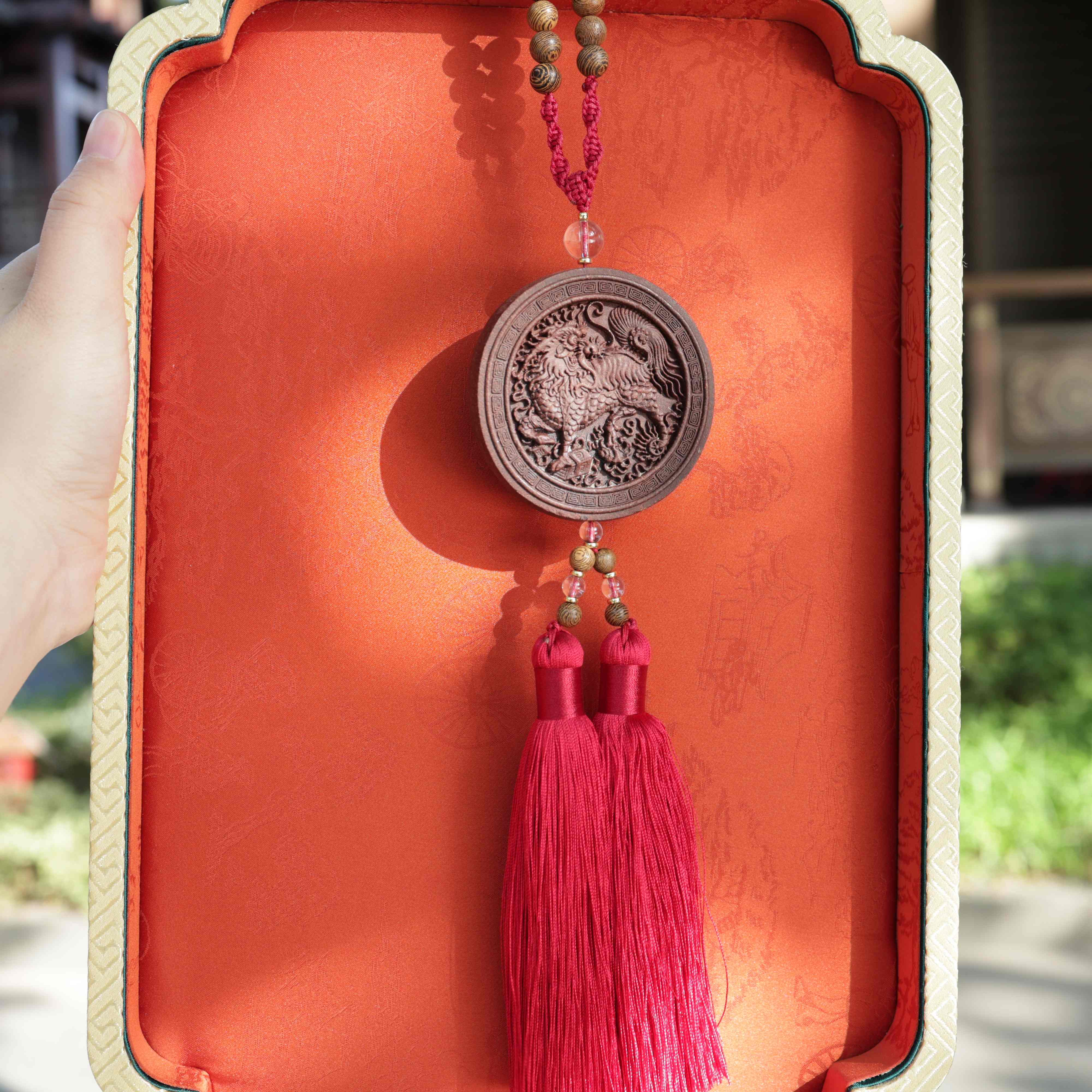 【Ardent】HERBAL SCENT Handcrafted Botanical Car Charm - Pet-Friendly & Yang-Warming Drive
