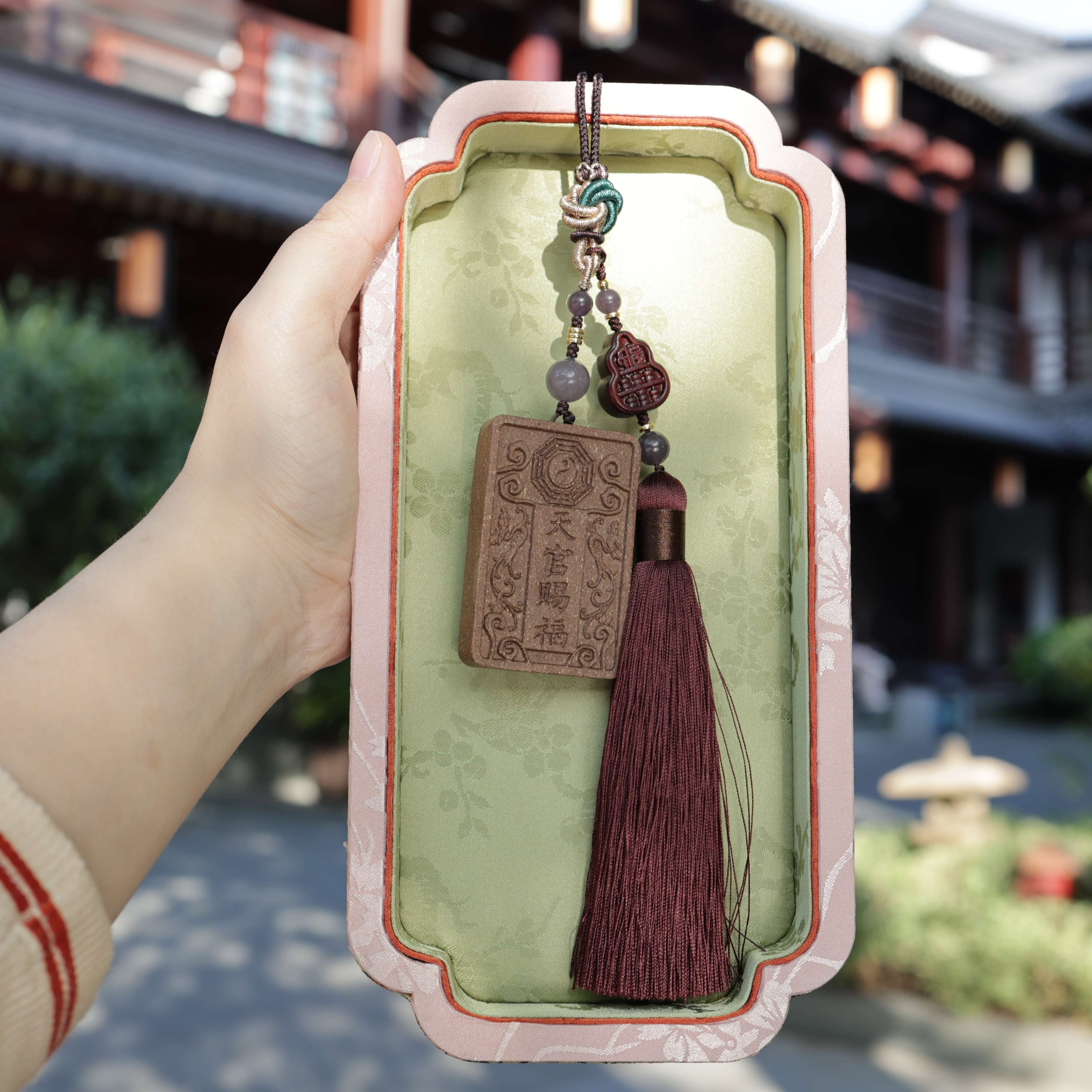 【Celestial】 HERBAL SCENT Handcrafted Botanical Car Charm - Pet-Friendly & Qi-Reviving Drive