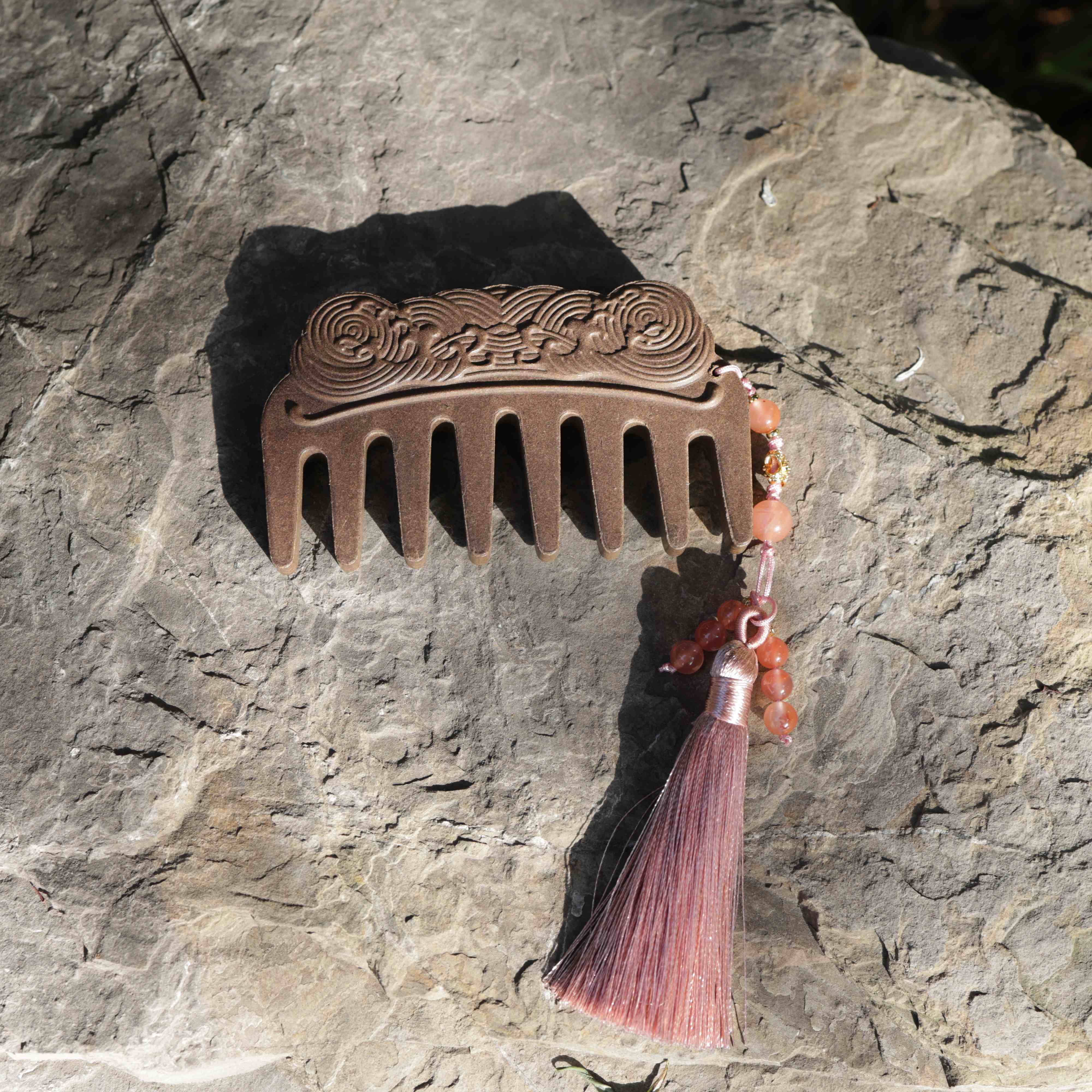 【Lustrous】HERBAL SCENT Handcrafted Botanical Hair Comb - Hair Wellness & Calming Renewal