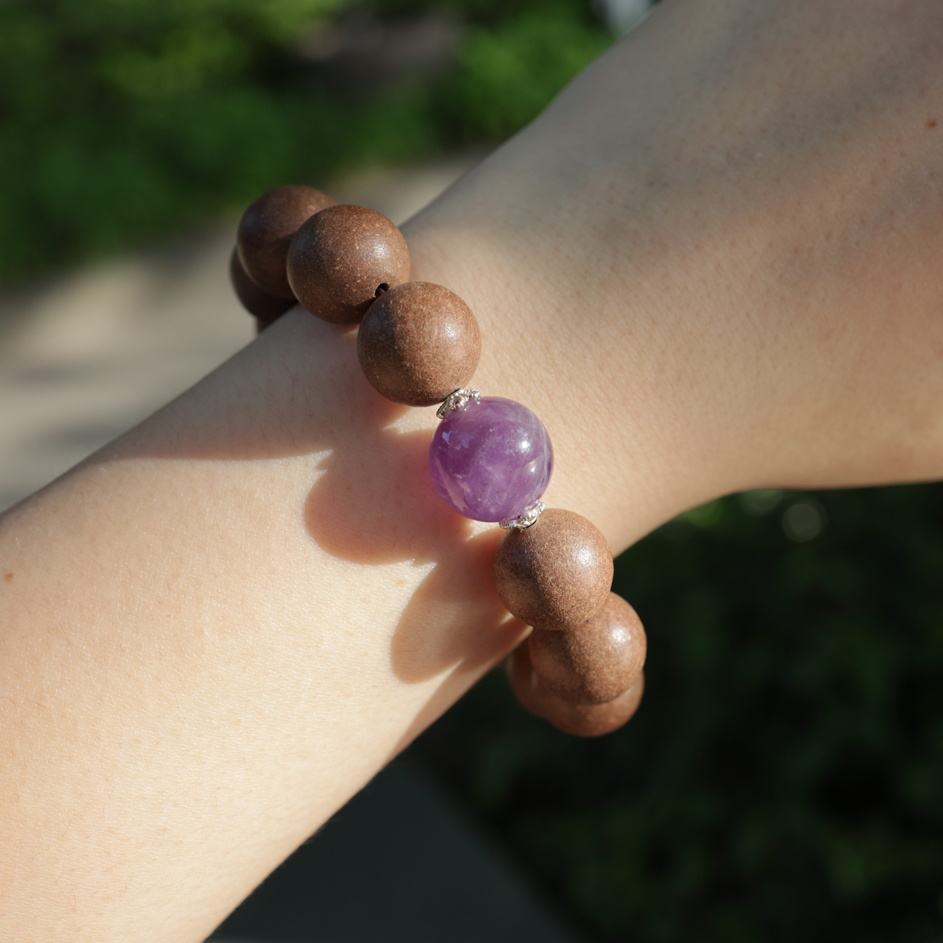 【Reverie】HERBAL SCENT Handcrafted Botanical Bracelet - Agarwood & Pear Calming Heritage Blend 16mm