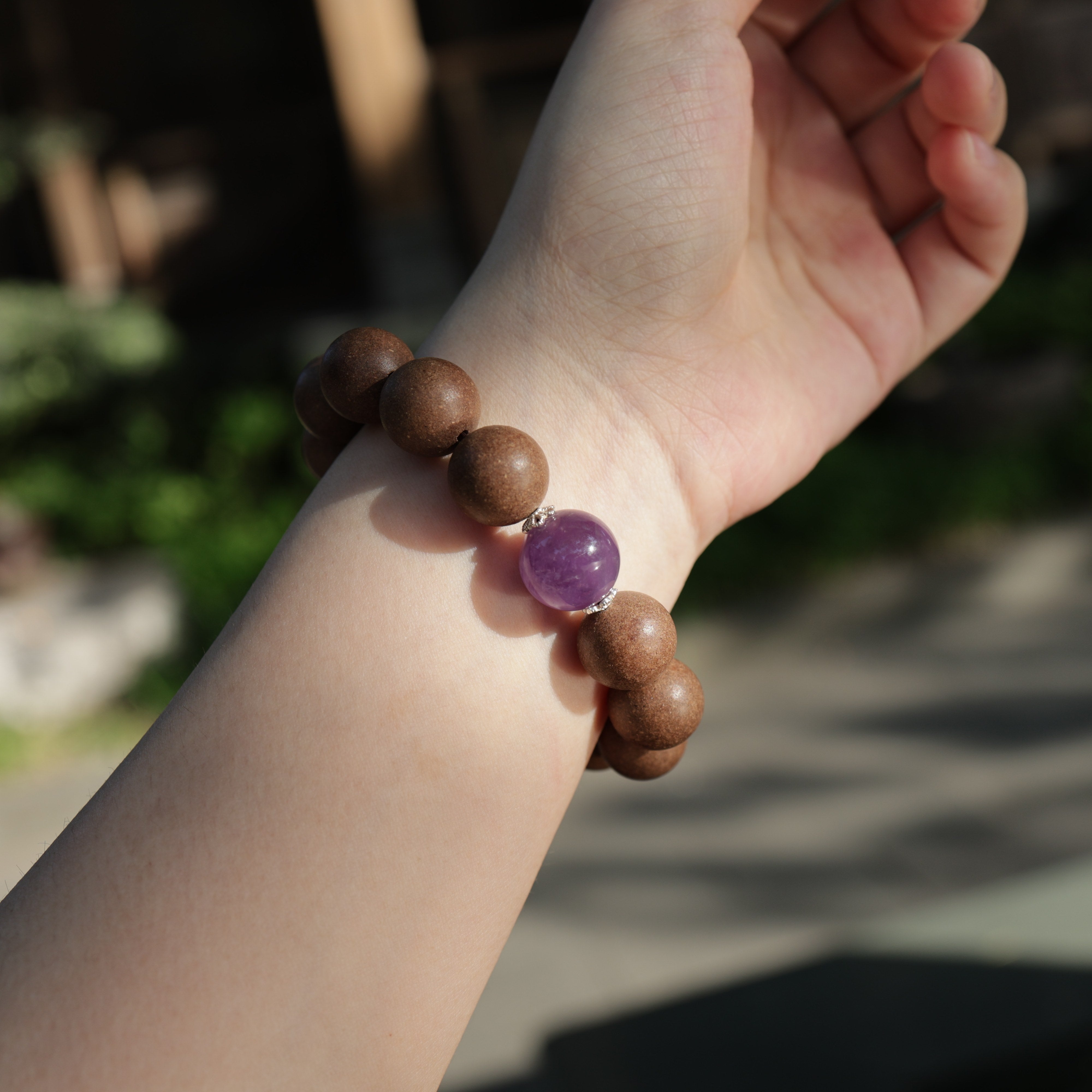 【Reverie】HERBAL SCENT Handcrafted Botanical Bracelet - Agarwood & Pear Calming Heritage Blend 16mm