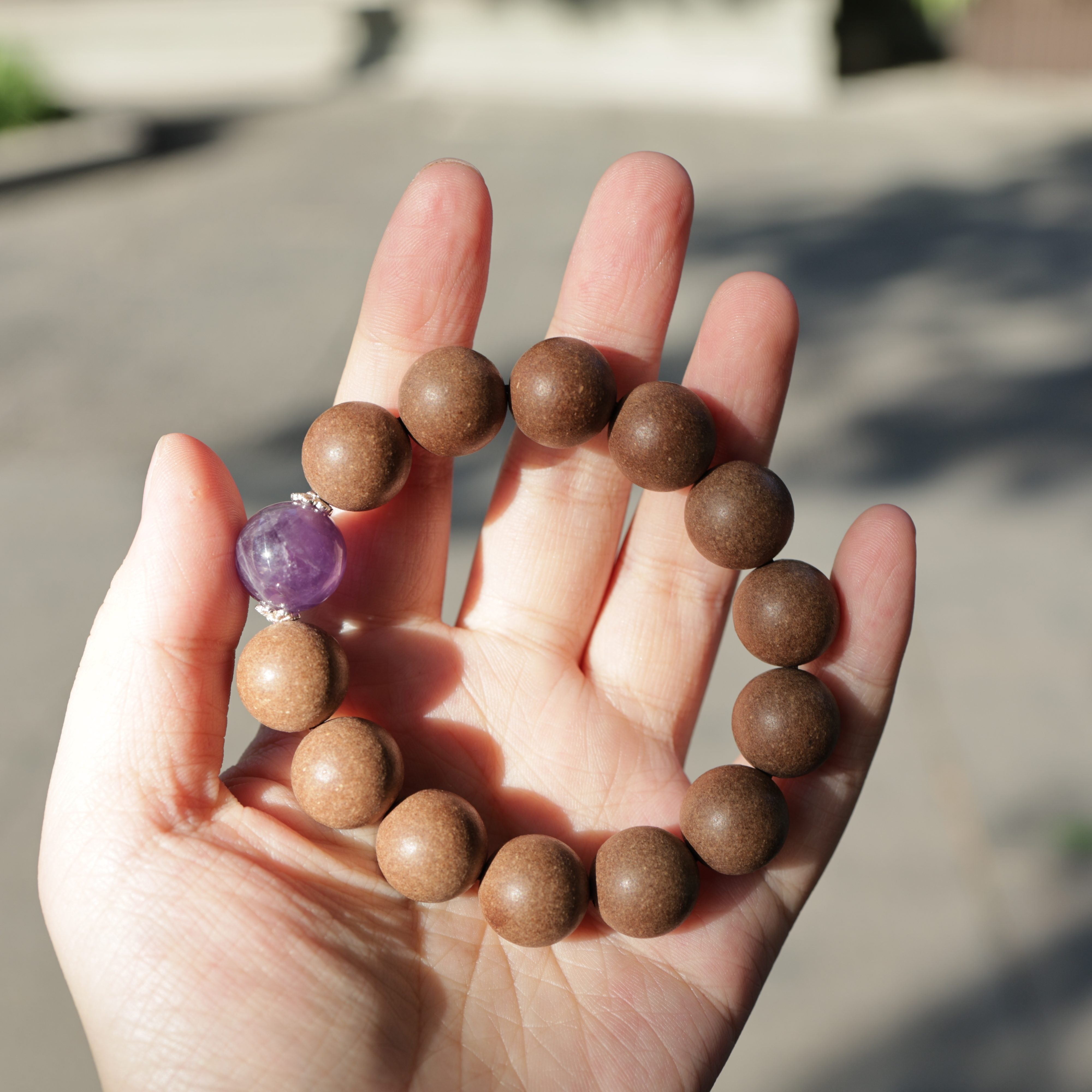 【Reverie】HERBAL SCENT Handcrafted Botanical Bracelet - Agarwood & Pear Calming Heritage Blend 16mm