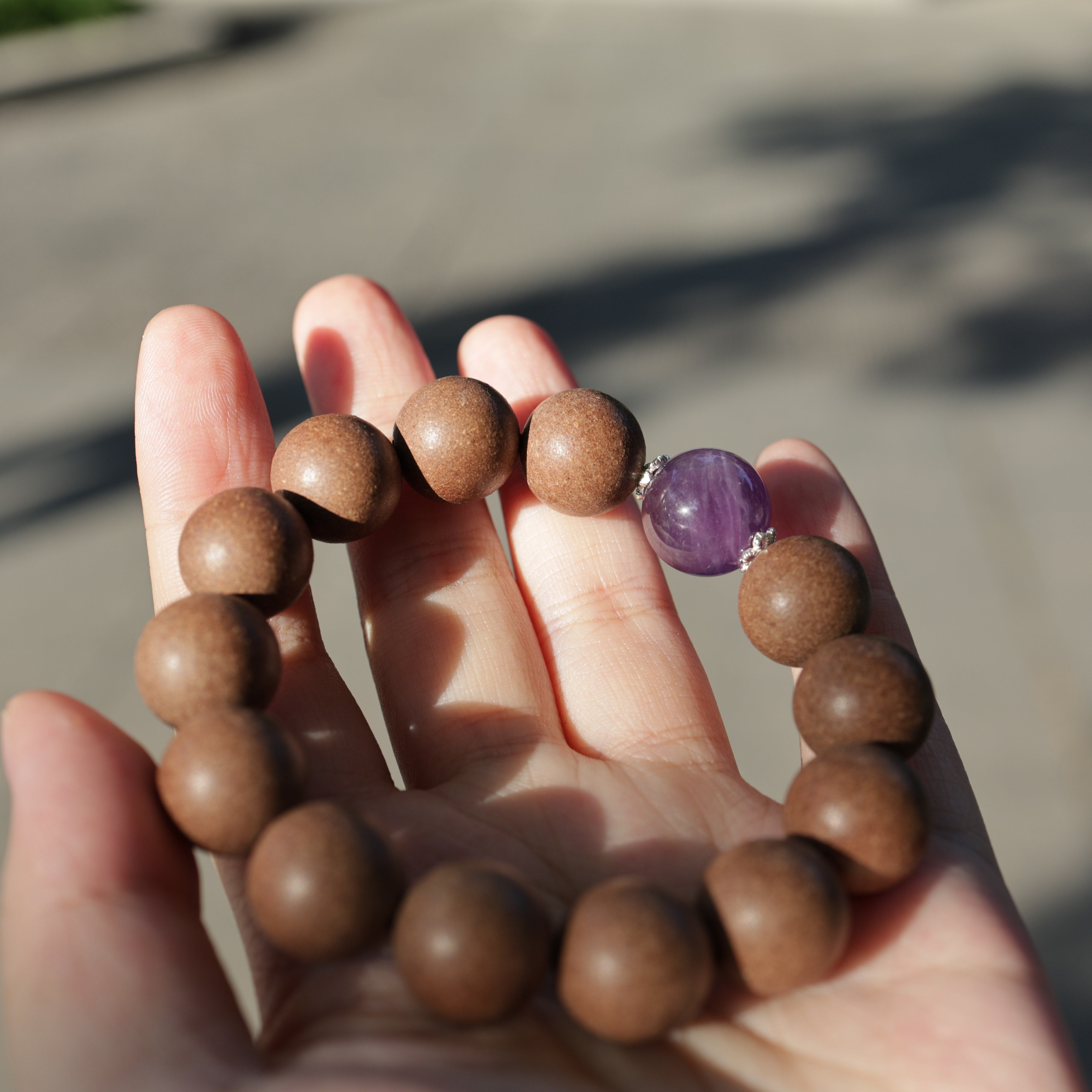 【Reverie】HERBAL SCENT Handcrafted Botanical Bracelet - Agarwood & Pear Calming Heritage Blend 16mm