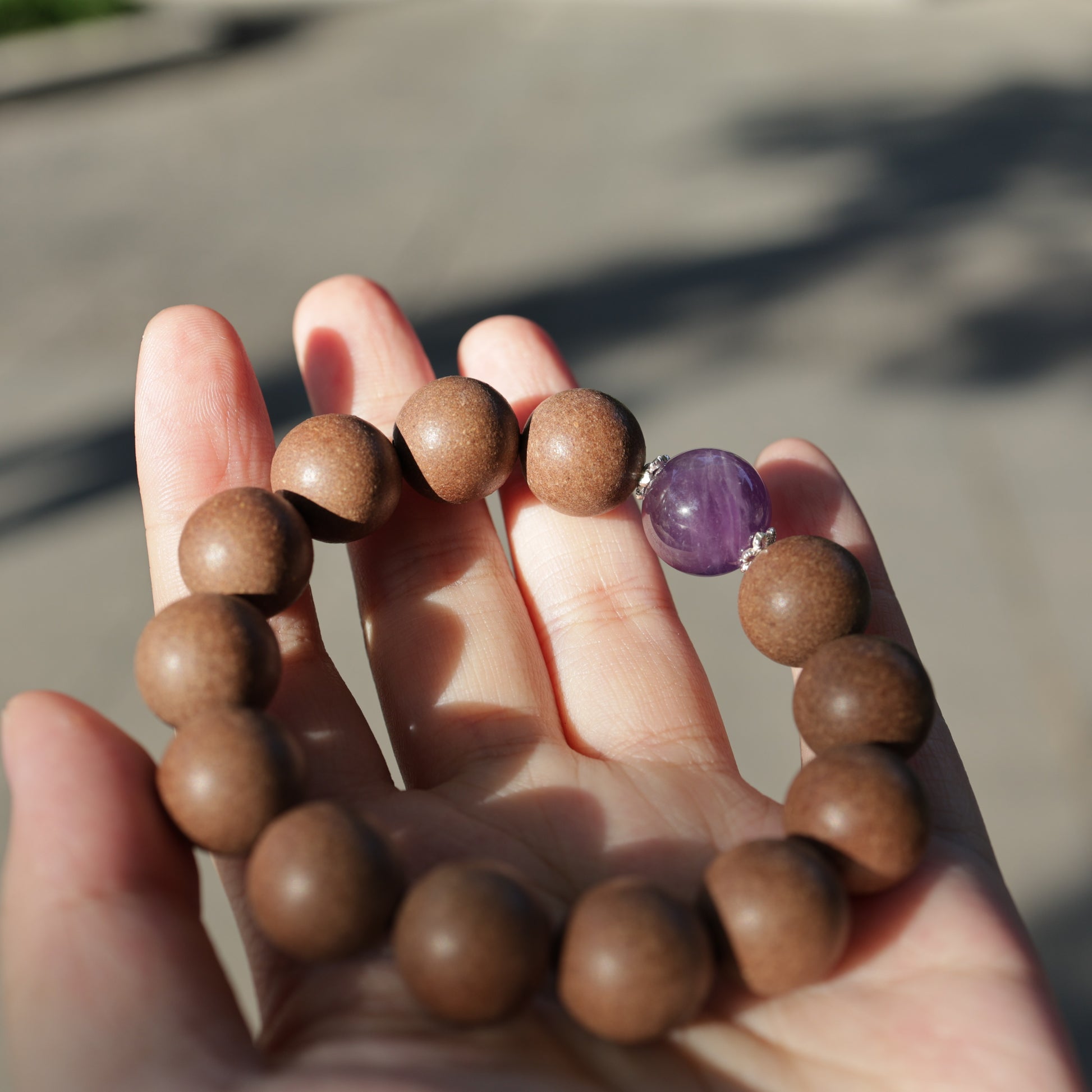 HERBAL SCENT Handcrafted Botanical Bracelet - Agarwood & Pear Calming Heritage Blend 16mm — photo 6