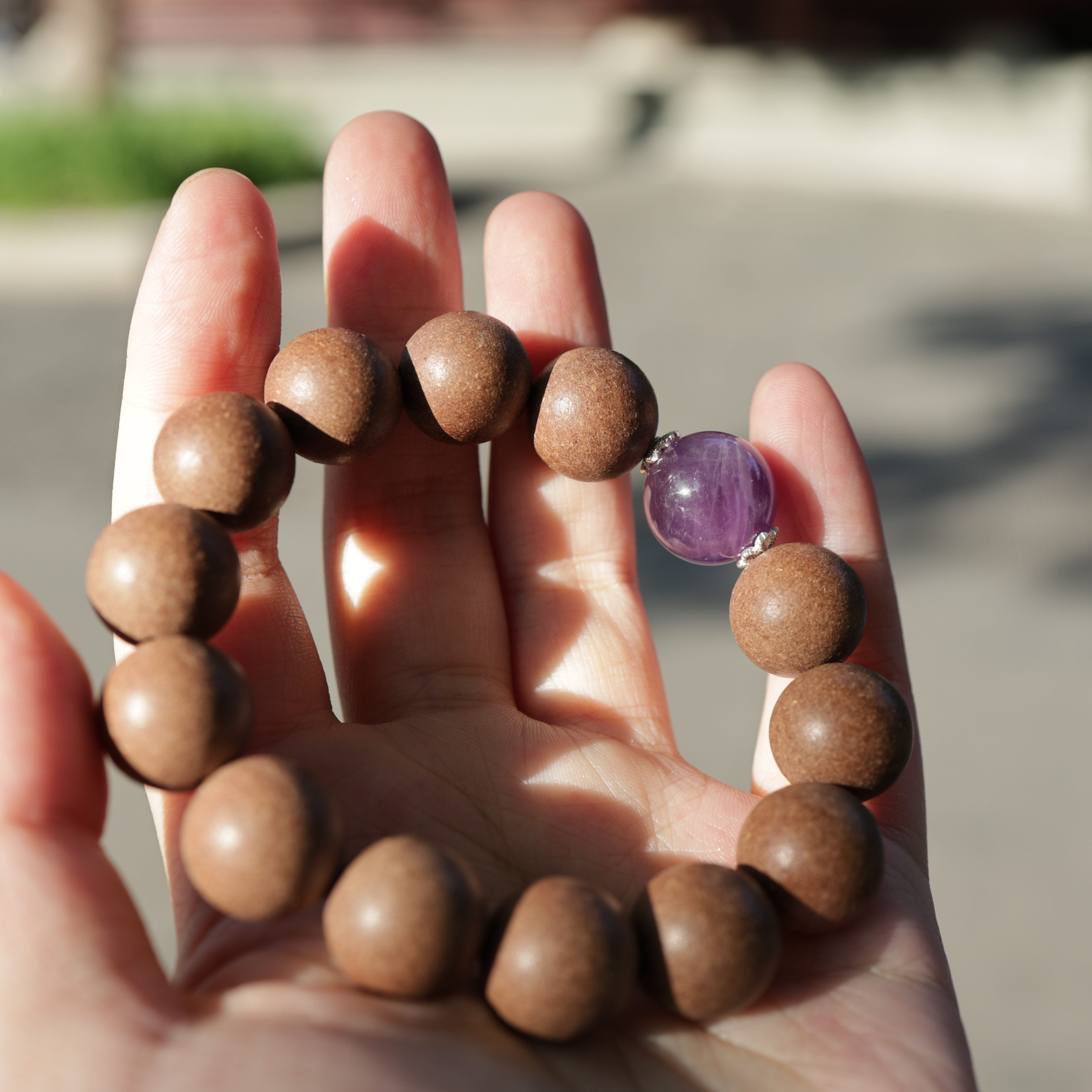【Reverie】HERBAL SCENT Handcrafted Botanical Bracelet - Agarwood & Pear Calming Heritage Blend 16mm