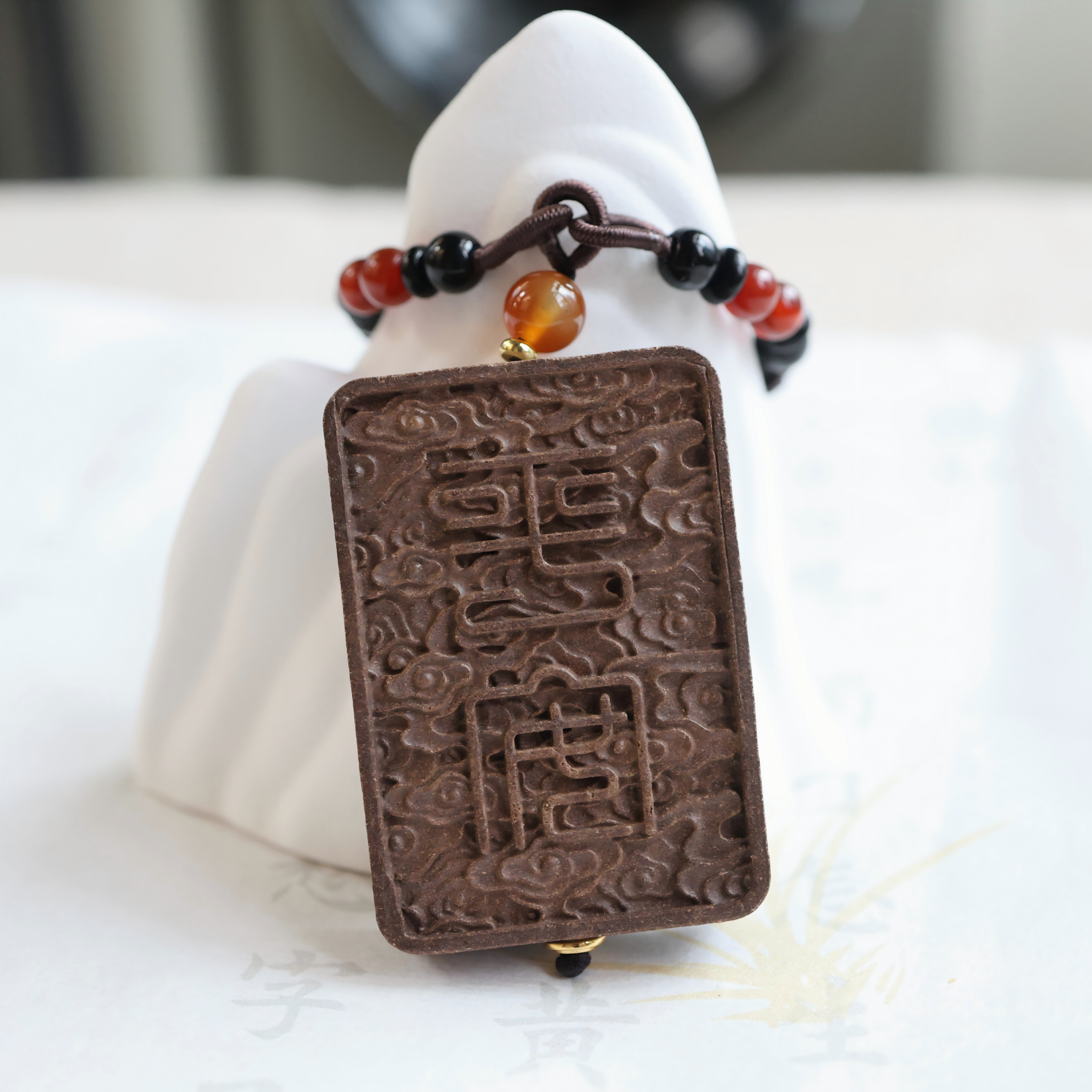 【Peaceful】Herbal Scent Pagoda Tree Flower and Tangerine Peel Peace Incense Pendant