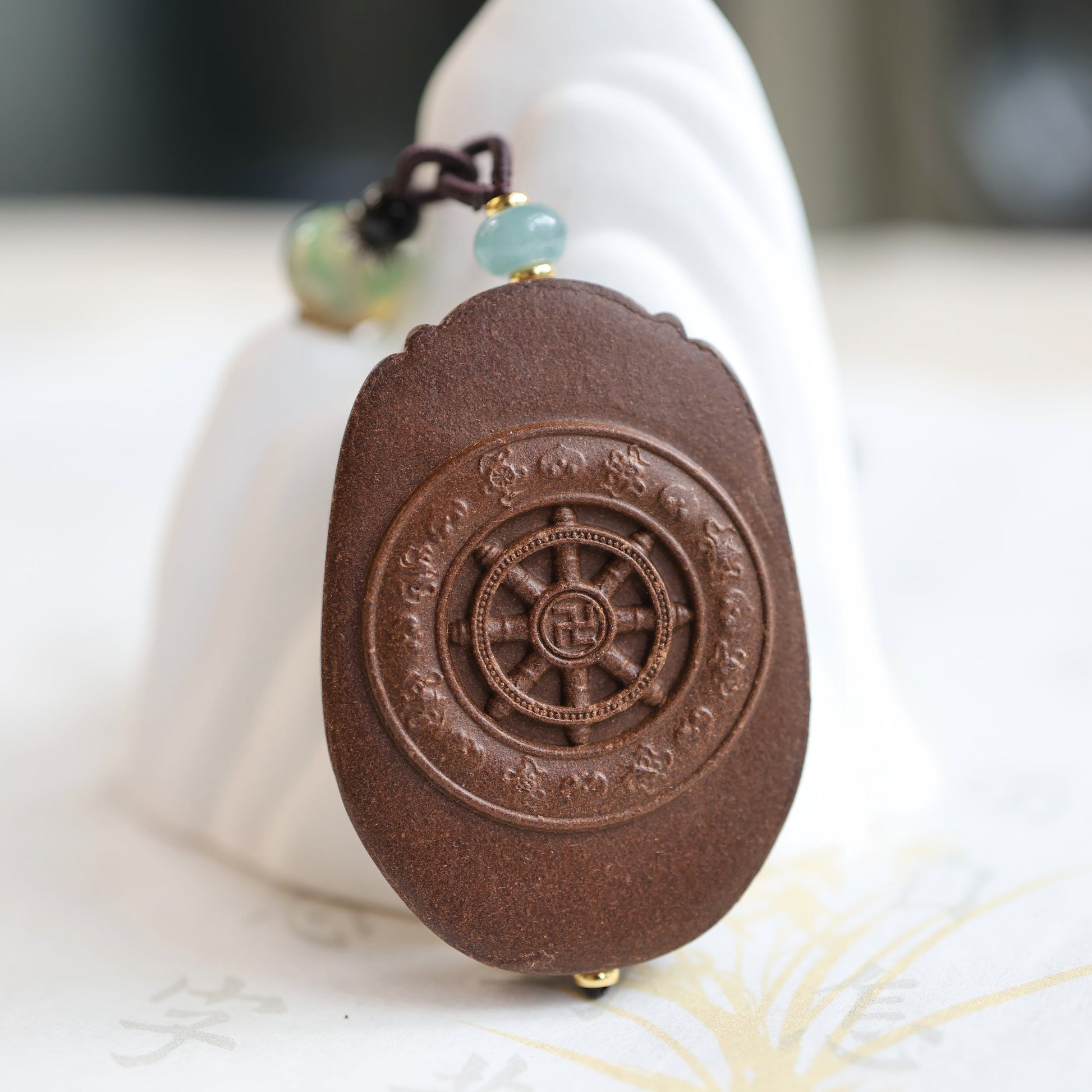 Herbal Scent Rose & Red Ginseng God of Wealth Incense Pendant — photo 9