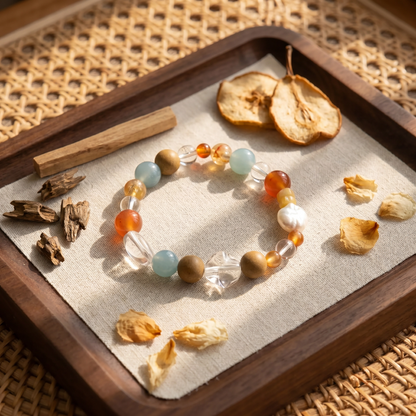 【Nocturne】HERBAL SCENT Handcrafted Botanical Bracelet - Pet-Friendly & Restful Relaxation