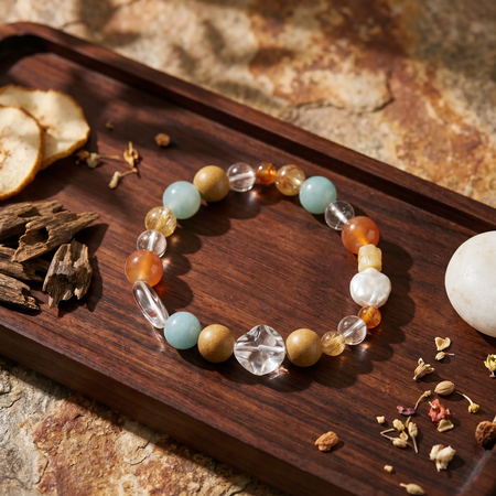 【Nocturne】HERBAL SCENT Handcrafted Botanical Bracelet - Pet-Friendly & Restful Relaxation