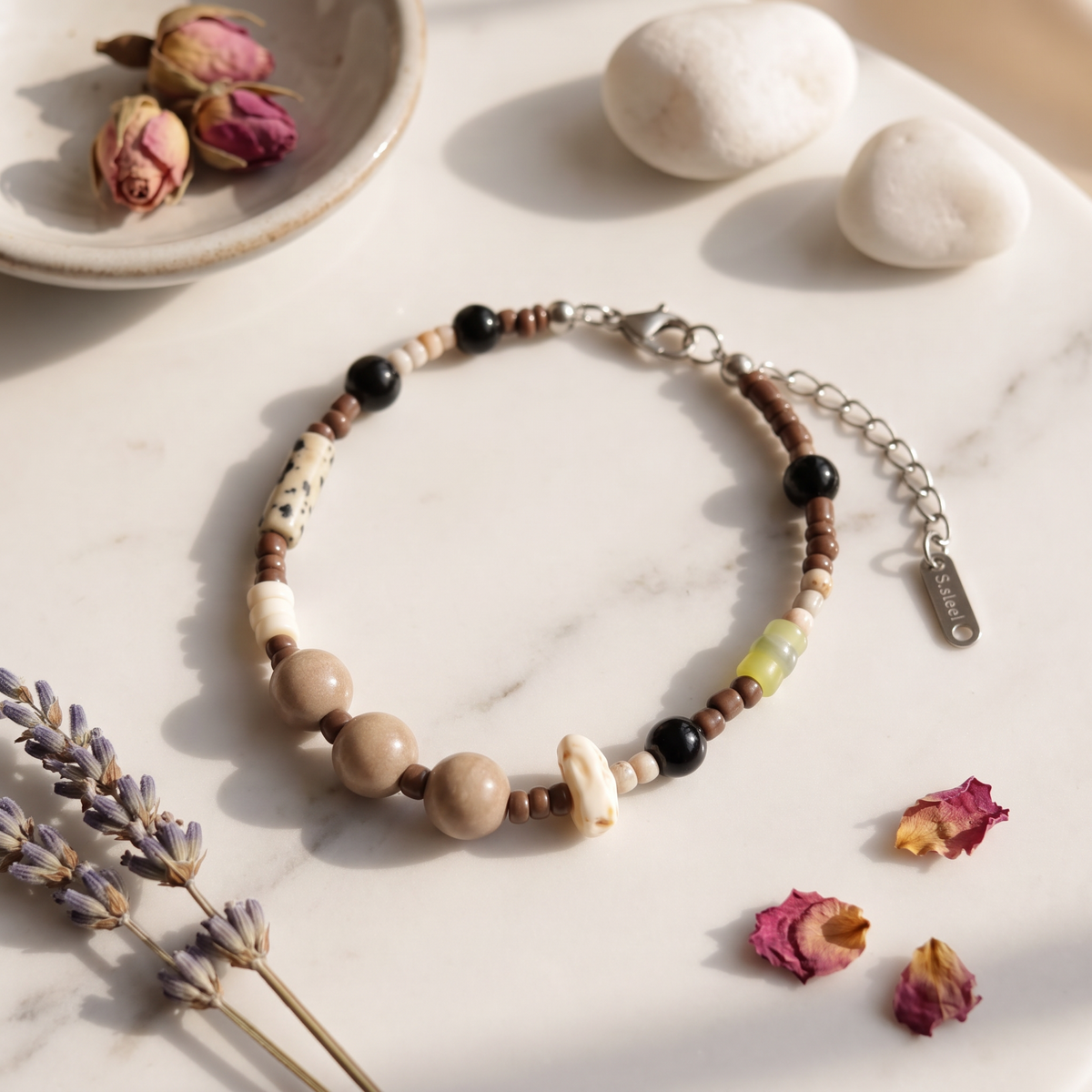 【Lucid】Herbal Scent Calming Ceramic Bracelet | August Complimentary Gift