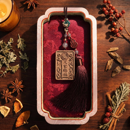 HERBAL SCENT Handcrafted Botanical Car Charm - Pet-Friendly & Qi-Reviving Drive — photo 6