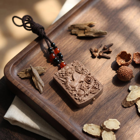 HERBAL SCENT Black Ginseng & Lychee Phoenix Pendant - Heritage Wellness Decor